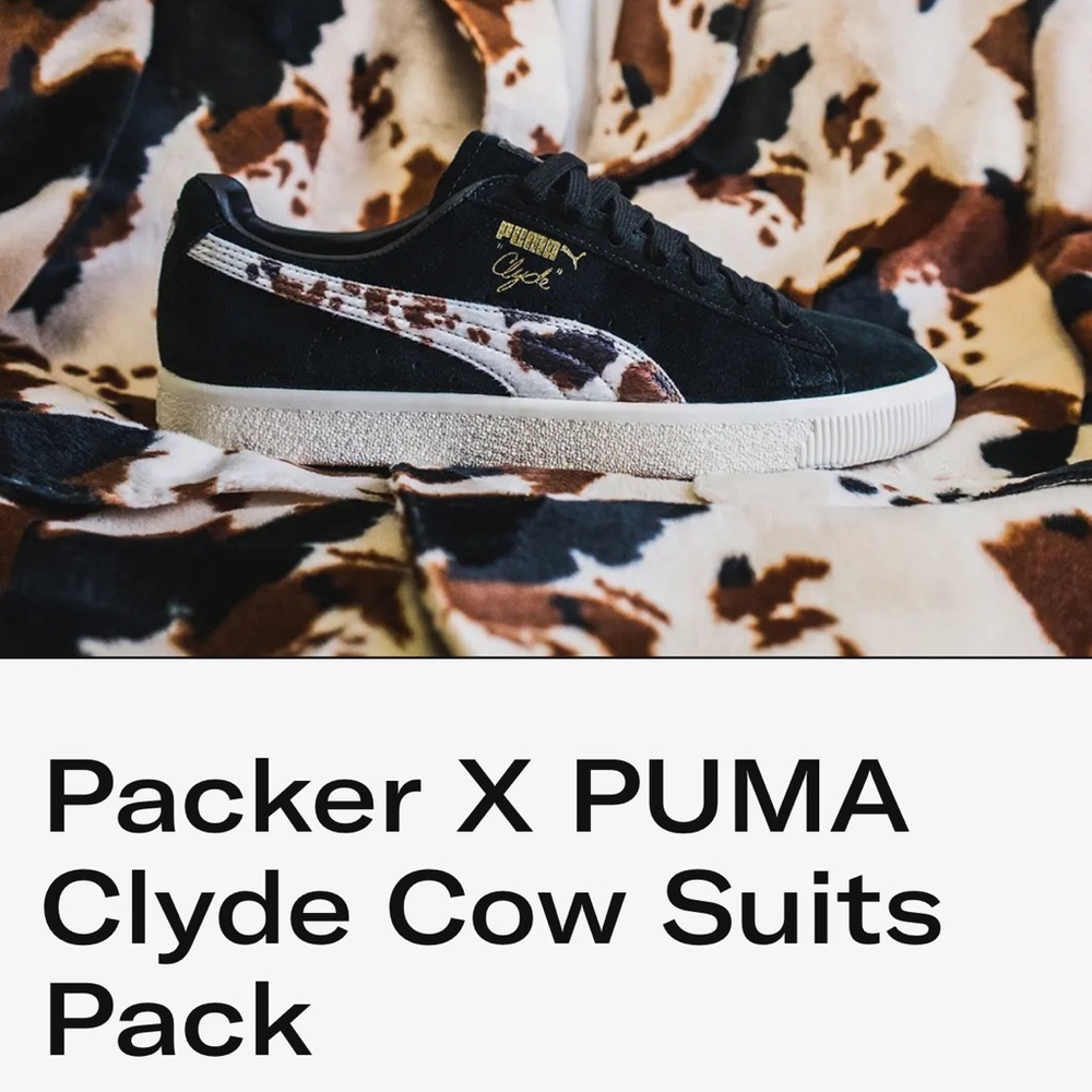 Packer x PUMA cow print sneakers